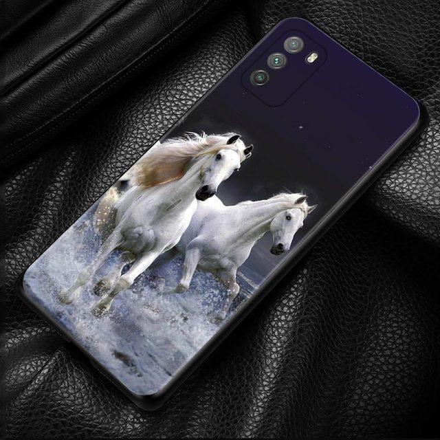Чехол для Xiaomi Poco X3 F3 Gt M3 Nfc F1 M3 M4 Pro 5g F3 Gt, чехол для Mi 11t 10t Pro 9t 11 Note 10 Lite Civi Shell Running Horses