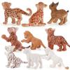 Action Lion Tiger Figure Cartoon Model Toy Decoration Children Ornament Gifts