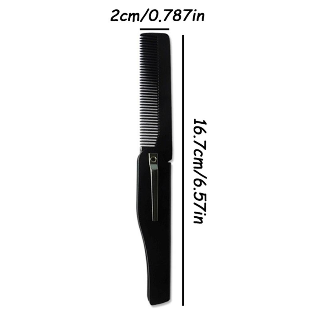 1 шт. Портативная карманная расческа, складная расческа-нож, расческа для мужской прически, расческа для зачесанной назад прически, дорожная мини-расческа