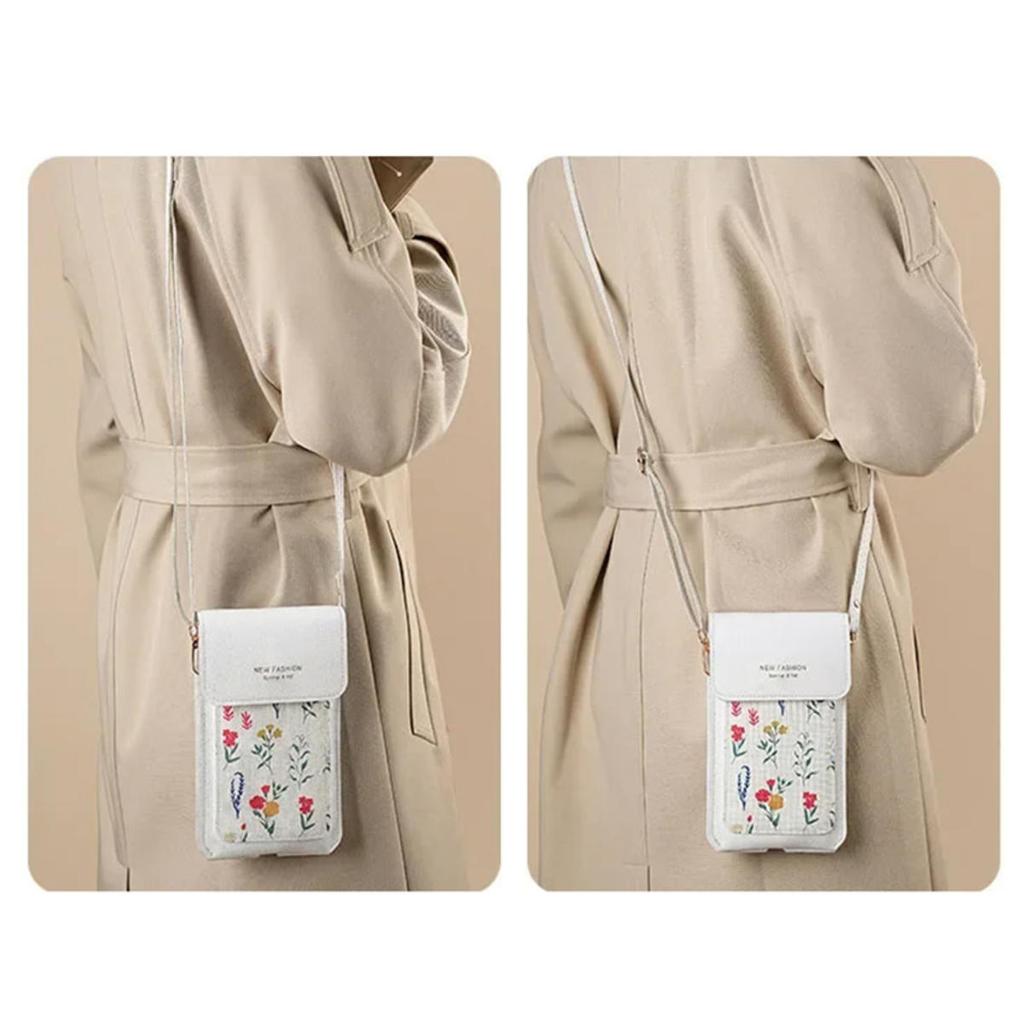 Женские сумки, кошельки из мягкой кожи, сенсорный экран, кошелек для мобильного телефона, сумка через плечо для женщин, дешевые женские сумки