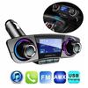 Car Bluetooth FM Transmitter Car Kit Hands-free 2xUSB-2.1A 1.0A with Volume Control