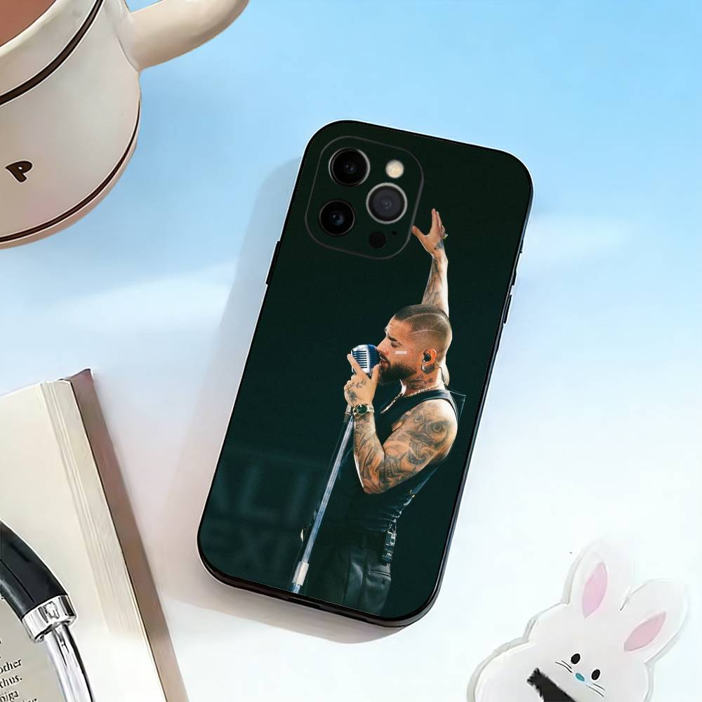 Singer-M-Maluma Phone Case For iPhone 17, 16,15,14,13,12,11 Plus,Pro Max, Others Soft Black Cover