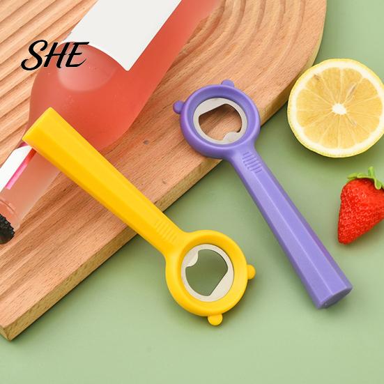 Cute Bear Bottle Opener Opener, Stainless Steel Beer Cap Remover with Non Slip Portable Handle, Kitchen Bar Tool for Soda, Gift Men Women Lightweight