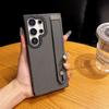 Подходит для Samsung S25ultra Бизнес-чехол для телефона с рисунком из углеродного волокна S24 Встроенный магнитный браслет-подставка Защитный чехол