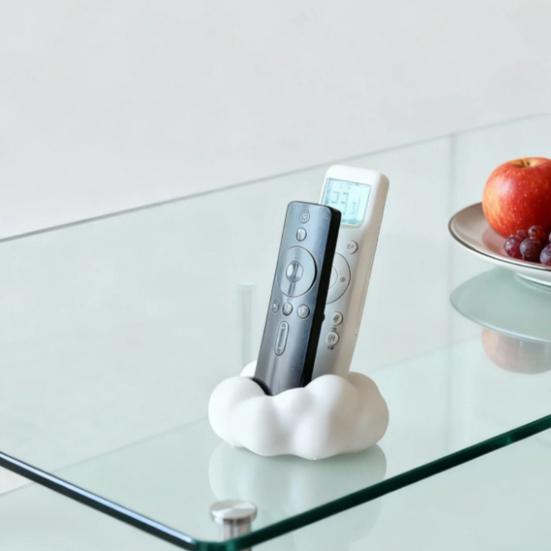 Держатель для пульта дистанционного управления Прочный в форме облака Универсальный органайзер для пультов для телевизора и бытовой техники Легко монтируемый ящик для хранения для дома, офисного стола, прикроватной тумбочки