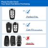 For Ford Key Fob Cover with Keychain Lanyard, Key Fob Case Protection for Ford Fusion Escape Expedition Explorer Edge Mustang Ranger 4 Button, Car