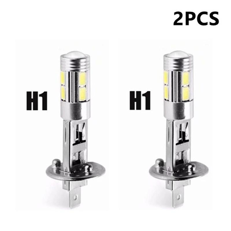 1/2 шт. H1 H3 светодиодные лампы 6000K белые супер яркие высокой мощности 10-SMD 5630 автомобильные противотуманные фары вождения DRL авто лампа