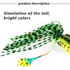 1PCS Frog Fishing Lures Soft Topwater Baits for Bass Snakehead Saltwater Freshwater Fishing