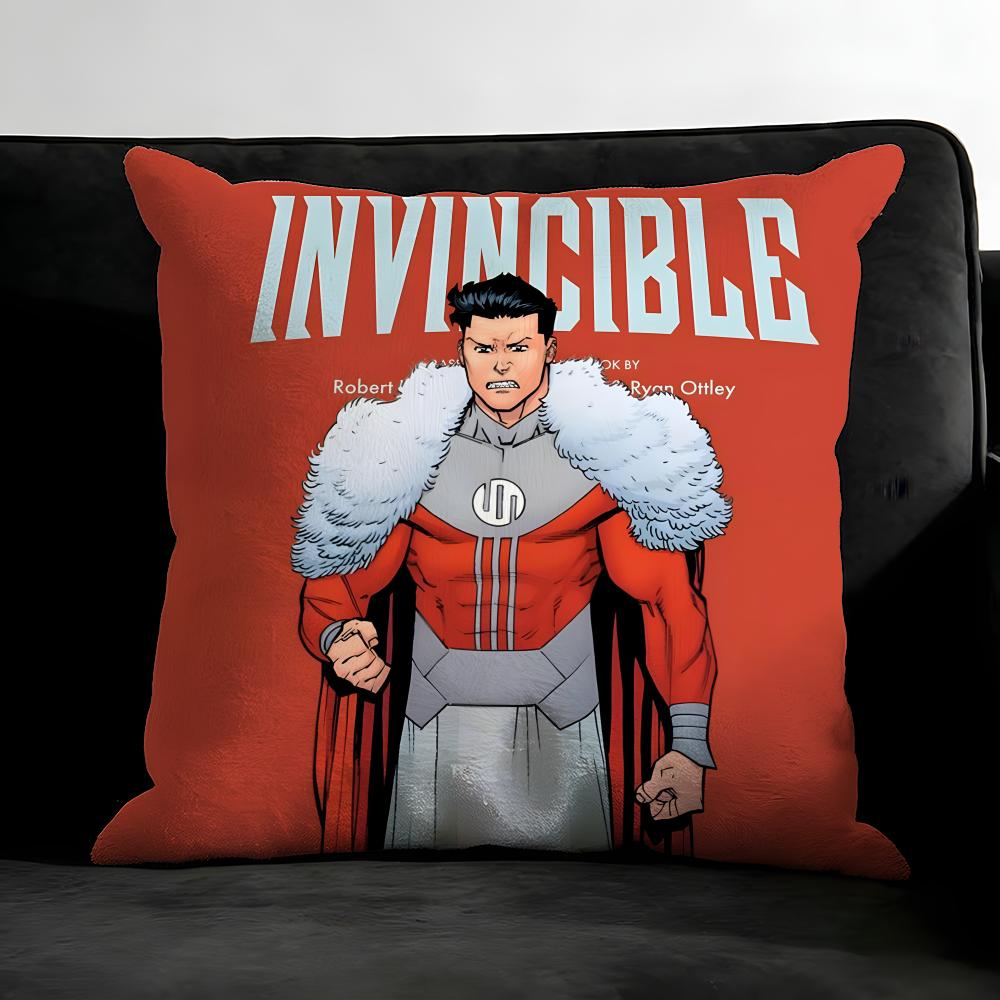 I-Invincible Смешная Мультяшная Наволочка Подушки Ультра Мягкая Кожевенно-Дружелюбная Ткань Облакоподобный Комфорт и Скрытая Молния