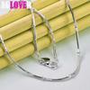 925 Sterling Silver 18/20 Inch 2mm Snake Chain Beads Necklace Jewelry