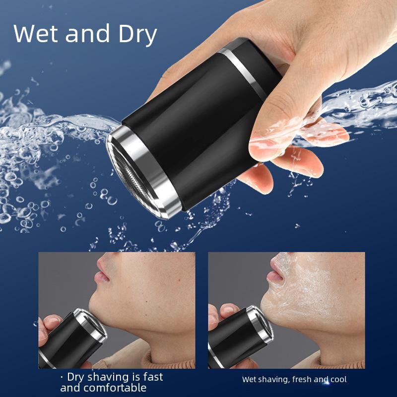Портативная аккумуляторная мужская электробритва — полноразмерная, моющаяся конструкция
