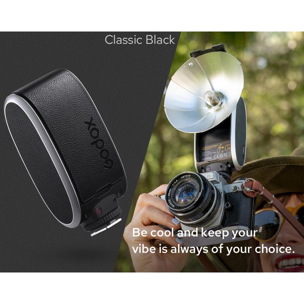 Godox Lux Senior Retro Camera Flash GN14 Color Temperature 6000K Auto & Manual Flash Modes 1/1-1/64