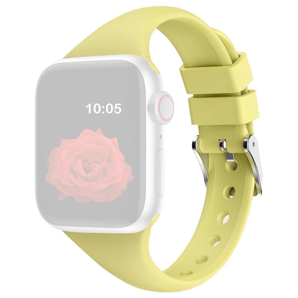 For Apple Watch Series 10 42mm/9 8 7 41mm/SE (2023) SE (2022) SE 6 5 4 40mm/3 2 1 38mm Band Soft Silicone Watch Strap