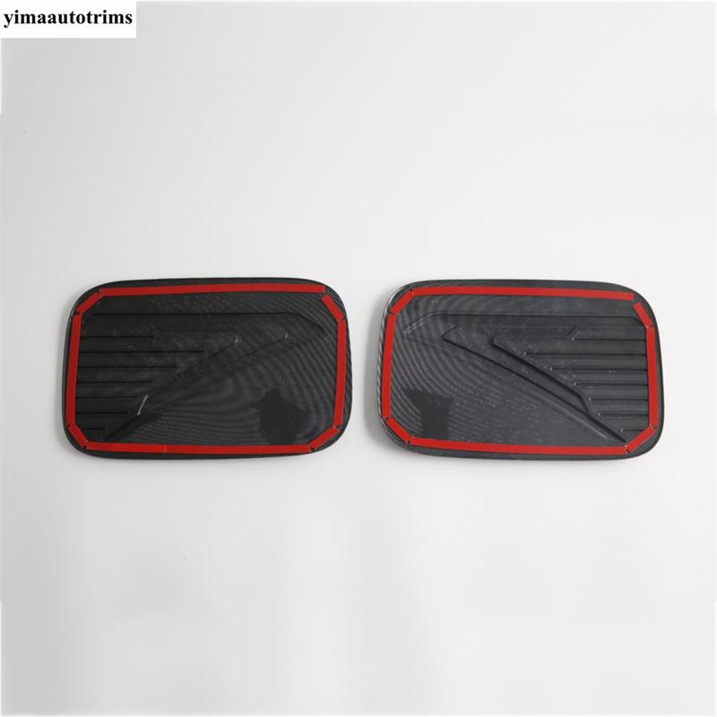 Накладка на крышку бака для топлива / Накладка на противотуманную фару / Накладка на зеркало заднего вида Для BYD SHARK 2024 2025 Черный / Аксессуары под карбон