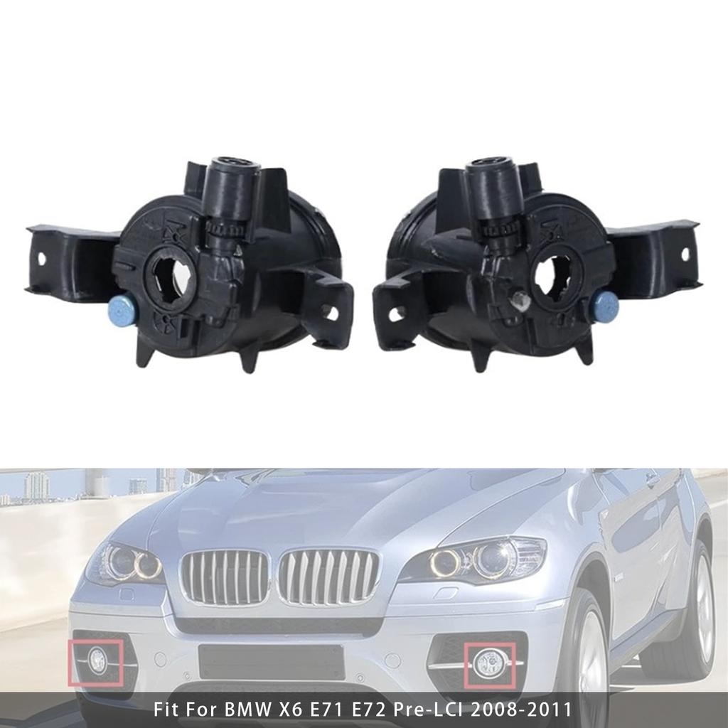 Pair Front Fog Light Lamps Without Bulbs For BMW X6 E71 E72 08-11 63177187631