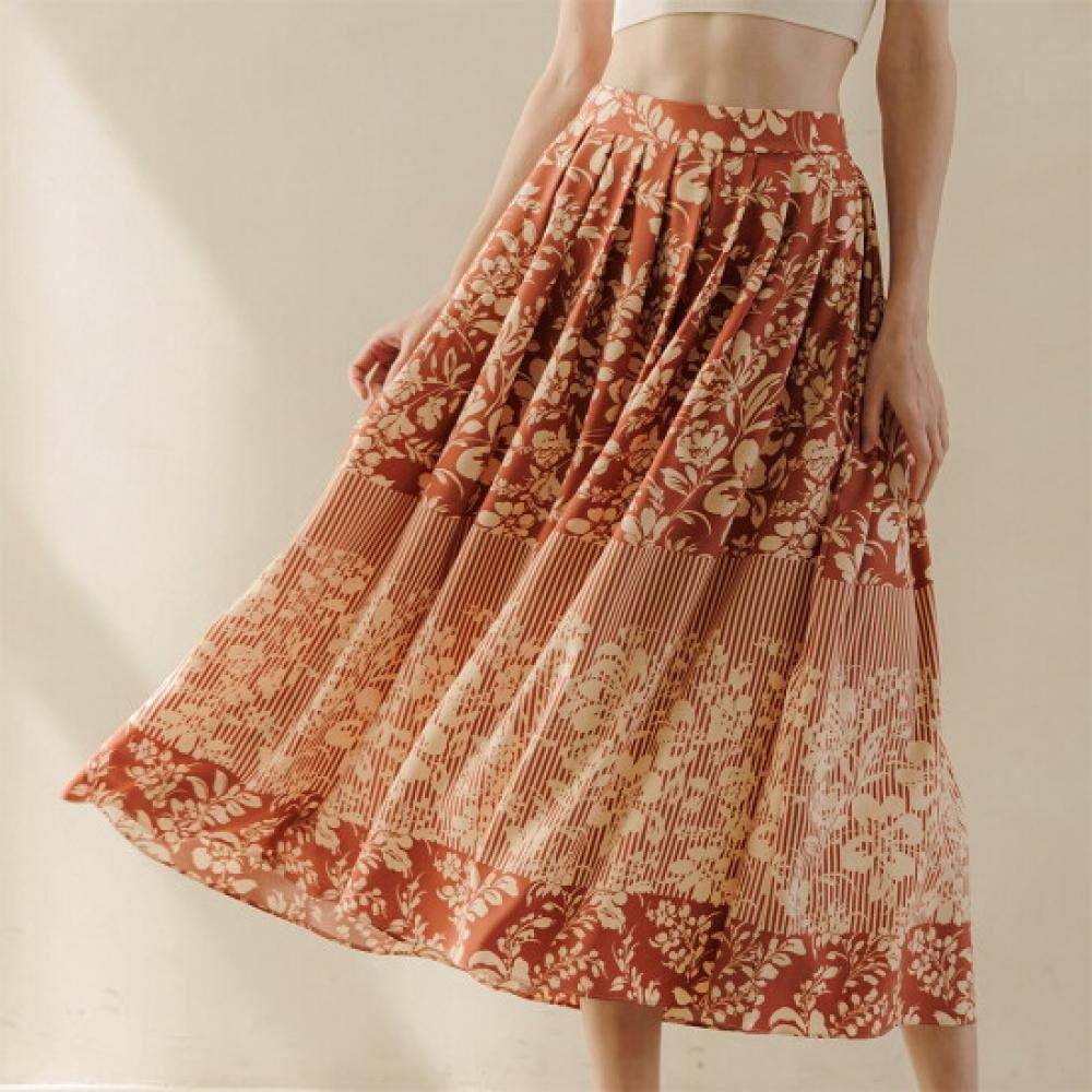 L Affair poLonaise Brick Pintuck Skirt Lwkgask0206 Bc