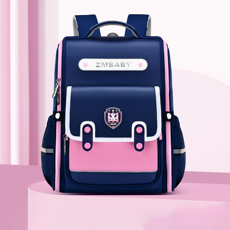 Дети начальной школы, детские рюкзаки в британском стиле с благородными панелями для девочек и мальчиков, новые детские простые модные большие сумки
