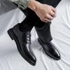 Мужские универсальные туфли Brock Retro British Style Business Casual из кожи, модные туфли для подростков 9628-R