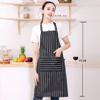 Стильный териленовый кухонный фартук, женский и мужской рабочий фартук для шеф-повара, гриль, ресторан, бар, магазин, кафе, красота, униформа для маникюрного салона