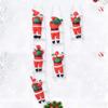 Creative Xmas Climb Ladder New Year Santa Claus Hanging Ornament Christmas Decoration Kid Gifts