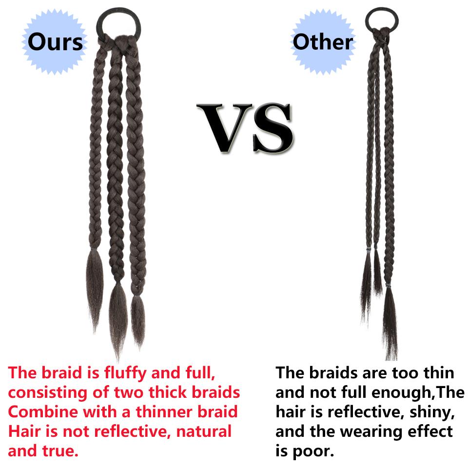 LUPU Синтетические боксерские косы, хвост для женщин, эластичная веревка для кос, резинка, аксессуары для волос, термостойкие накладные волосы