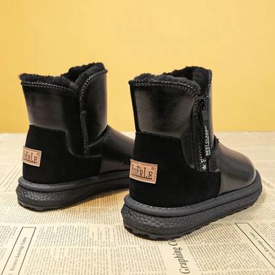 Обувь для женщин Элегантные женские зимние сапоги с кисточками на низком каблуке, черные водонепроницаемые весенне-осенние сапоги, дизайнерская роскошная мода Y2k