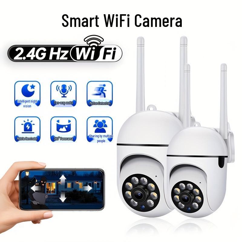 Беспроводная камера для помещений: Покрытие 360°, Без рекламы, Совместимость с мобильным приложением, Простое подключение