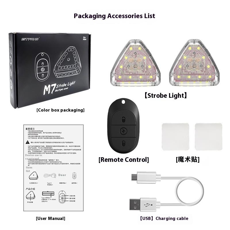 Новый беспроводной пульт дистанционного управления M7, сигнальный огонь, мотоциклетный стробоскоп, супер водонепроницаемый, долговечный авиационный огонь