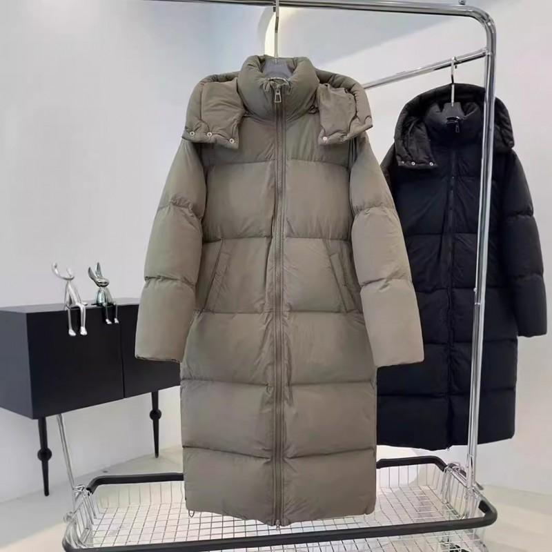 Womens Long Down Coat Winter 2026 Hooded Thick Warm LooseKorean StyleKorean StyleWomens