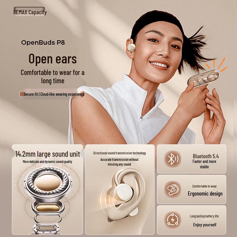 REMAX OpenBuds P8 Беспроводные Bluetooth-наушники с заушным креплением