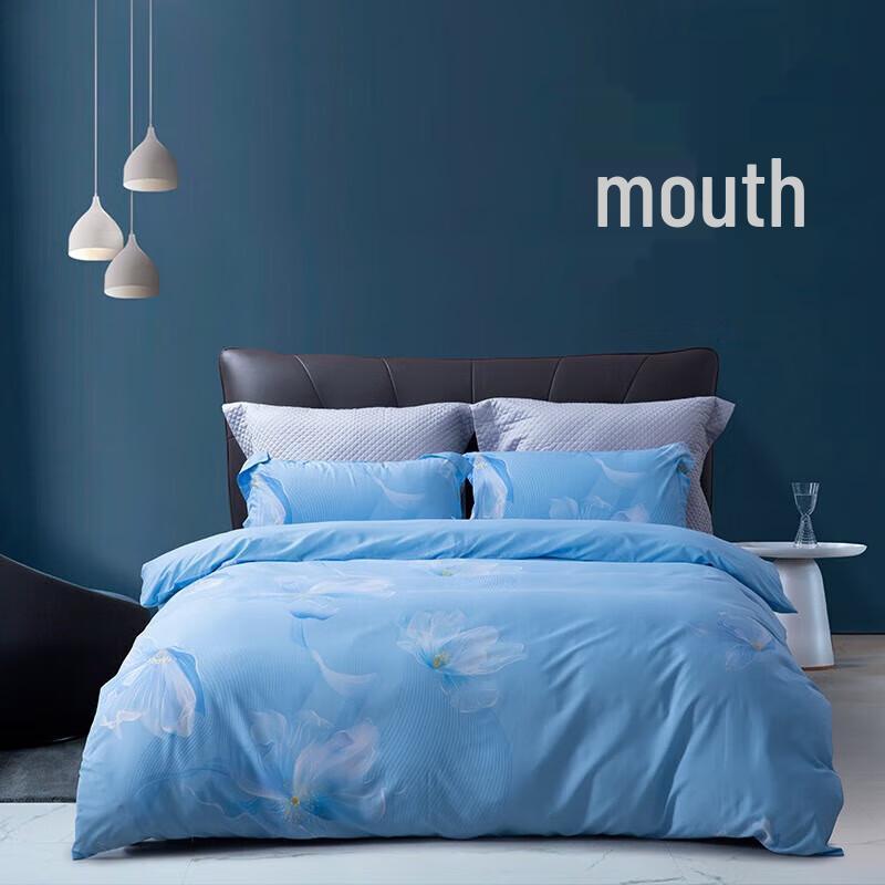 Mercury Home Textiles All-Polyester Brushed Antibacterial 4-Piece Bedding Set