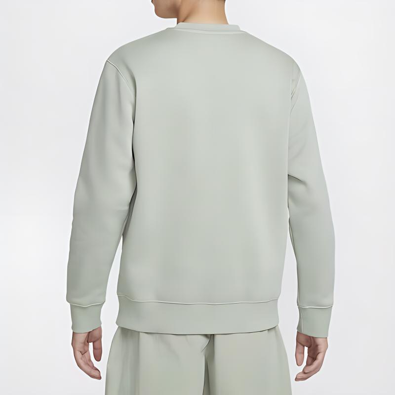 Nike Спортивная одежда Club FW24 Флисовый однотонный пуловер с длинным рукавом Мужская толстовка Горизонтально-зеленый BV2663371