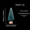 White Mini Christmas Tree Desktop Ornament - Small Christmas Decorations for Window Display