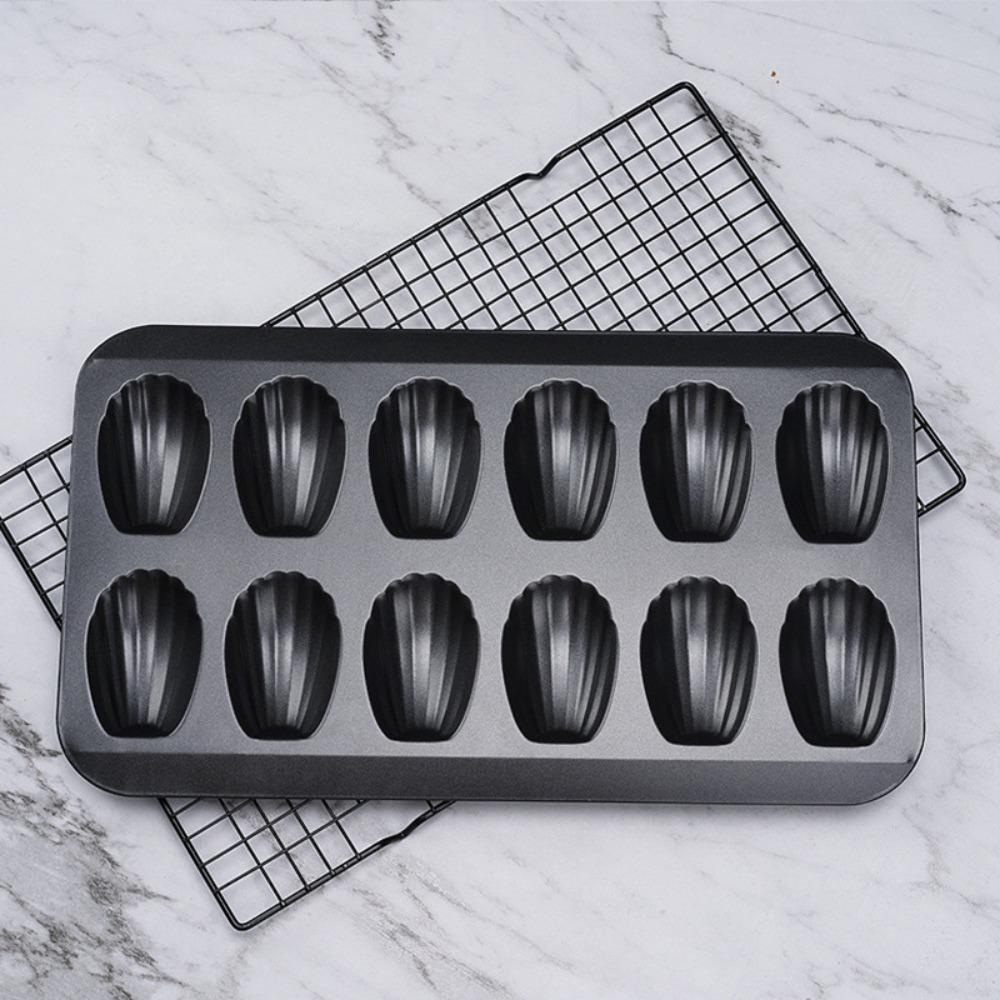Carbon Steel Madeleine Cake Baking Pan Heat-resistant Cookie Pan  Bakery