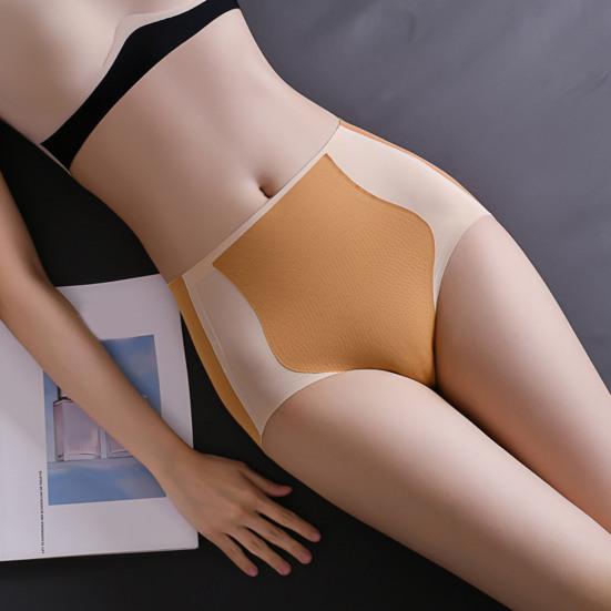 Женские трусы с высокой талией и контролем живота, бесшовные компрессионные, но подтягивающие, для похудения, отличная эластичность, соответствующий цвету, антисептические женские трусы, трусики