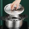 Общая крышка для кастрюли Серебряная крышка для сковороды Бытовая крышка для вока из нержавеющей стали Ведро для супа