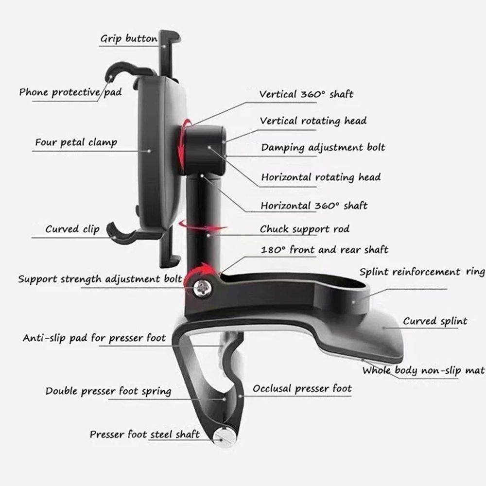 Mobile Phone Holder Mobile Phone Stand Navigation Bracket GPS Display Bracket Car Phone Holder