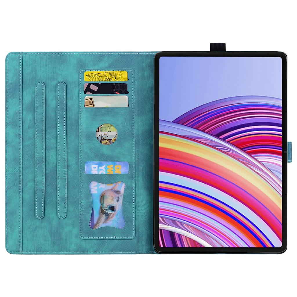 Чехол для Xiaomi Poco Pad M1 с отделениями для карт, кожаная подставка-книжка, чехол-книжка, Цветок Кот