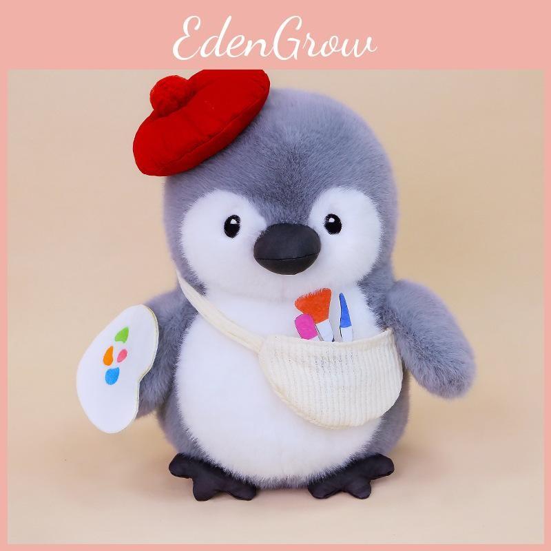 Fishing Chef Cute Drawing Penguin Cartoon Plush Doll For Sofa And Decor Room