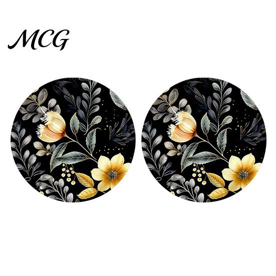 Spill-proof Car Coaster 2PCS Coasters, Non-Scratch Silicone Cup Holders, Wear-Resistant Thermal Pads, Reusable Protect Against Burns Scratches Stains