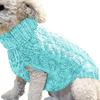 Dog Sweater Turtleneck Pet Sweater Warm Knitted Pullover Stretchy Knitwear Dogs Clothes for Fall Winter Small Dogs Puppies