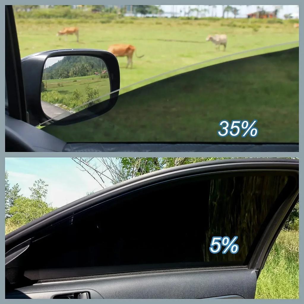 1Roll 50x3m Black Car Window Tint Film Glass Sticker VLT 5%-50% Sun Shade Window Tinting Solar UV Protection Foils Sticker Films