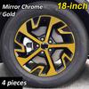 Lridescent Car Wheel Hub Stickers Self Adhesive Holographic Decals for Alloy Rims Waterproof For Kia Sportage NQ5 2022 2023 2024