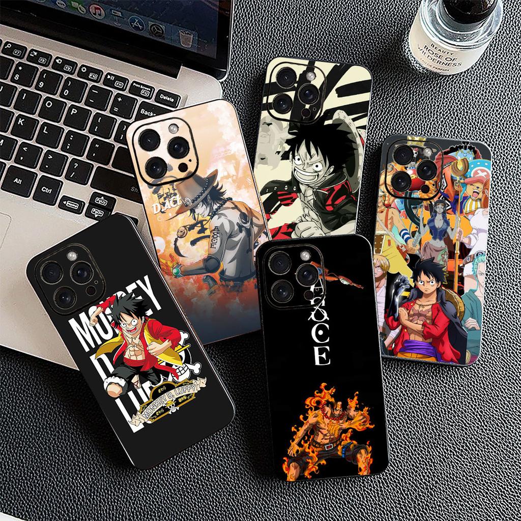 Portgas D Ace One Pieces Luffy Phone Case for OPPO A80 A18 A16 A40 A17 A15 A38 A78 A79 A54 A57 A12 A60 4G 5G Protective Cover
