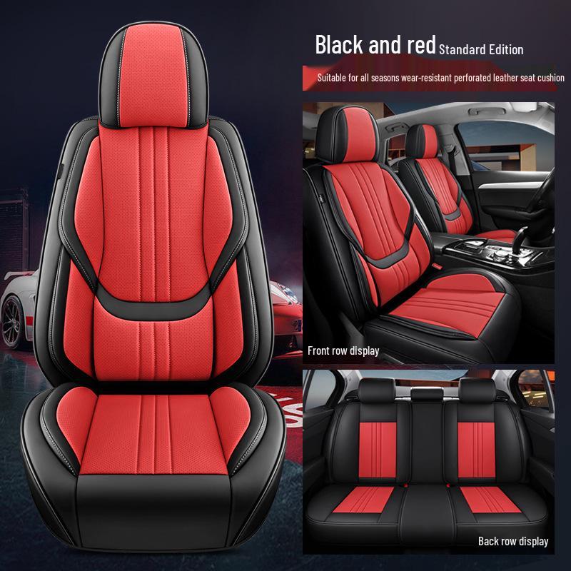 PG45 Full Coverage Leather Car Seat Cushion – Universal Fit for SUV, Sedan, Pickup (Four Seasons)
