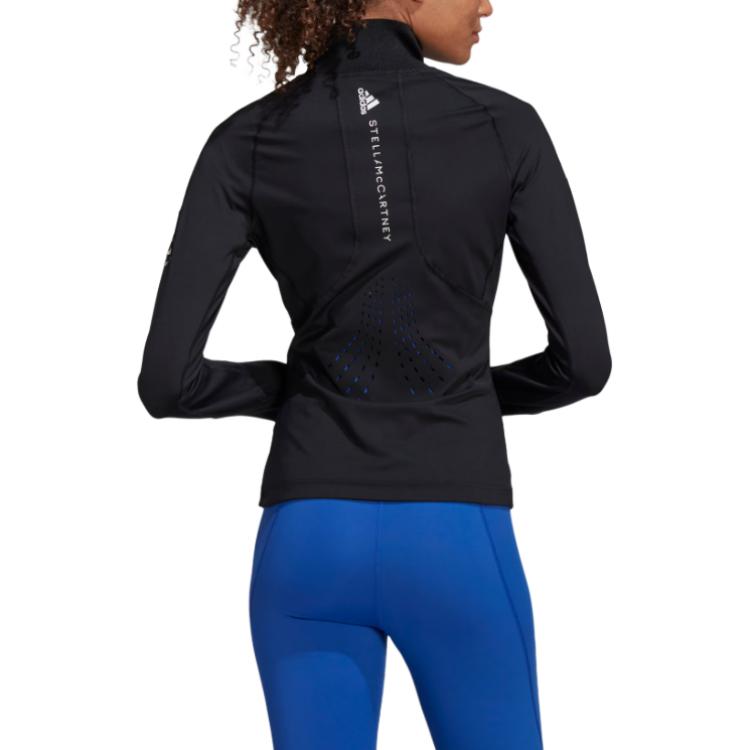 Adidas X Stella McCartney Collaboration Training Mid-Length Breathable Jacket Women Jacket Black HD9105