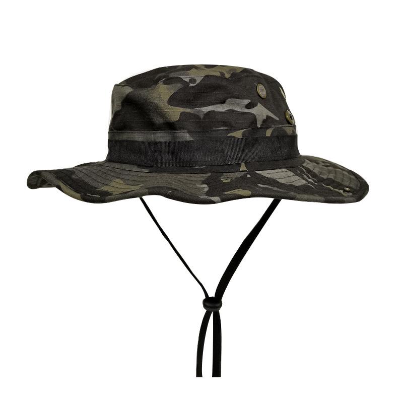 Men's Camouflage Boonie Hat - Tactical Sun Protection for Outdoor Hiking & Fishing