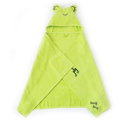 Детские банные полотенца с капюшоном Milk&Moo Cacha Frog, 100% хлопок, унисекс, 27,5x47 дюймов