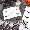 500 шт. Блестящие наклейки-летучие мыши для украшения Хэллоуинской вечеринки Клейкая этикетка для запечатывания конвертов, пригласительных открыток