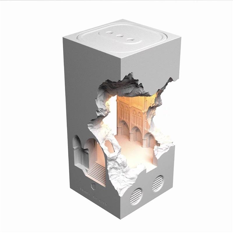 Настольная лампа Notre Dame's Melt Wax, ночник для спальни, настольная лампа из гипса, свеча, лампа для ароматерапии, подарок на день рождения, сувенир